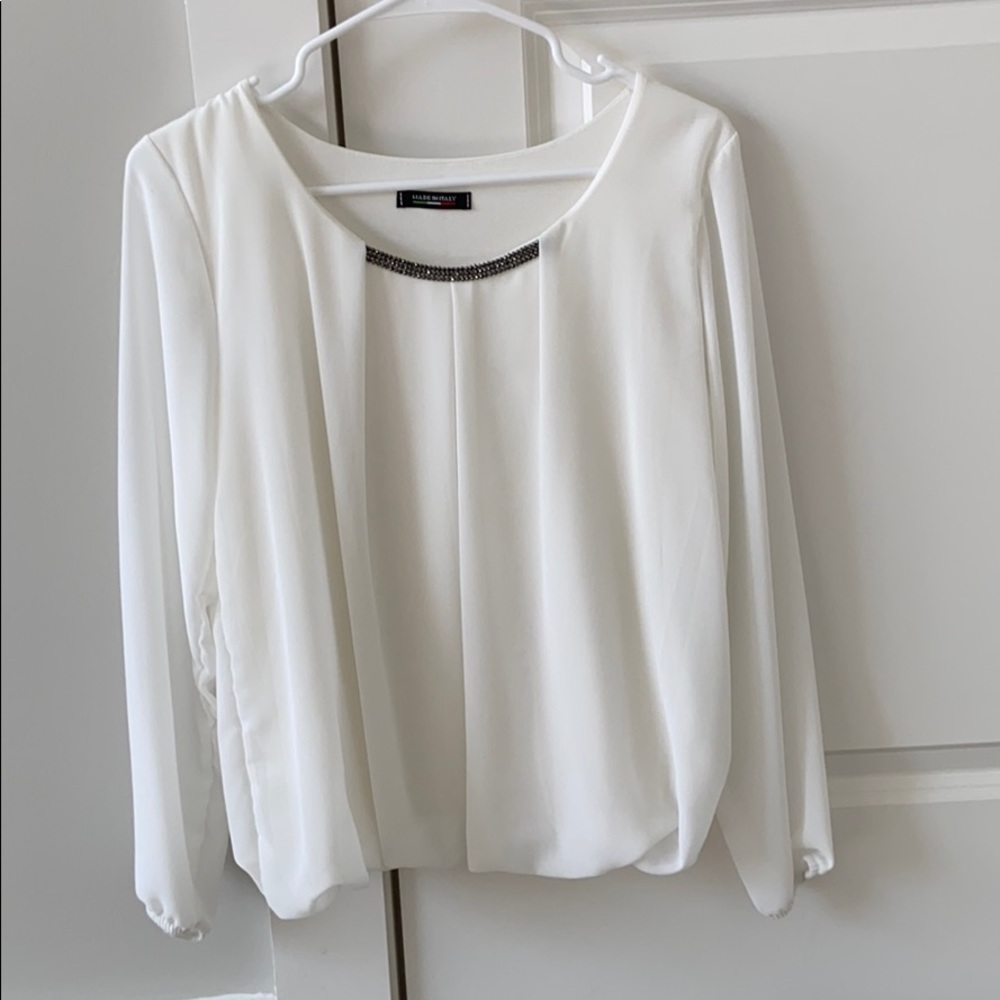 Flowy white top